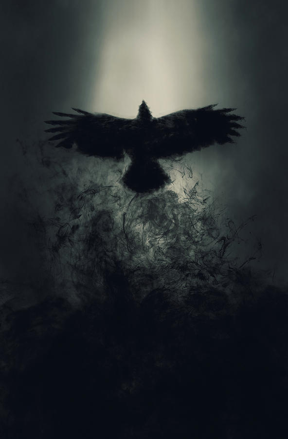 Crow Rising Digital Art by James MacKelly