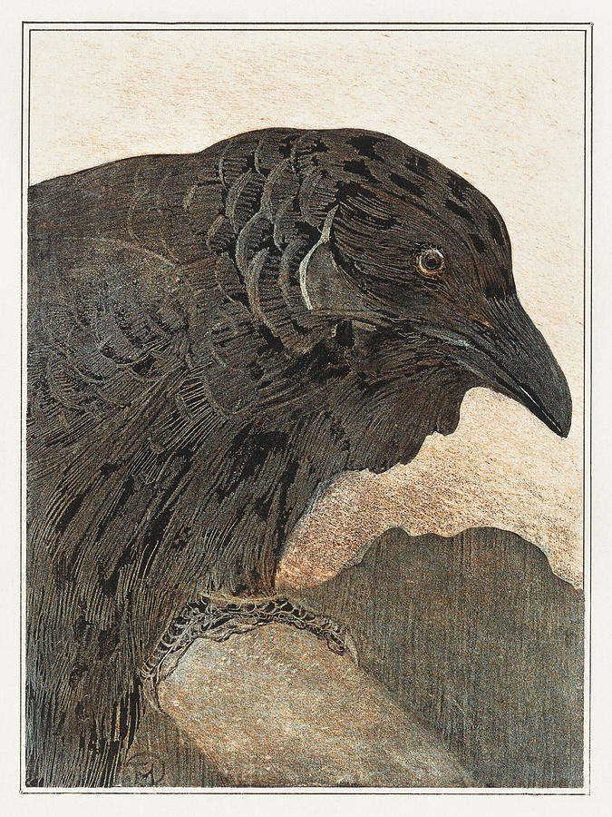 Crow Painting - Crow by Theo van Hoytema