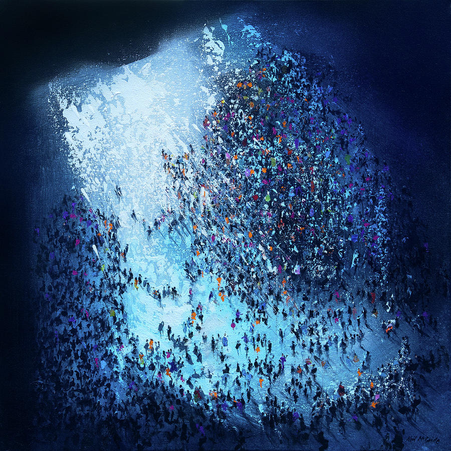 Crowd Out Of Concert Painting by Neil McBride