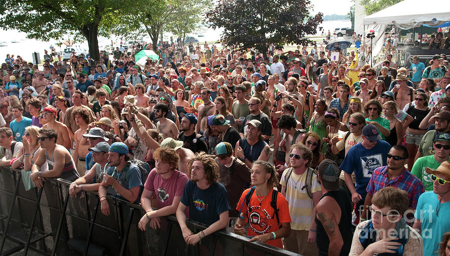 Crowd watching Rubblebucket at Gathering of the Vibes Festival Concert Crowd Photos Photograph by David Oppenheimer
