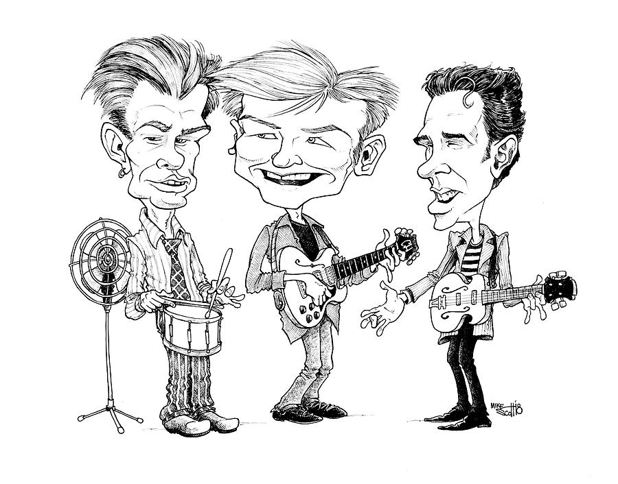 Crowded House Drawing by Mike Scott