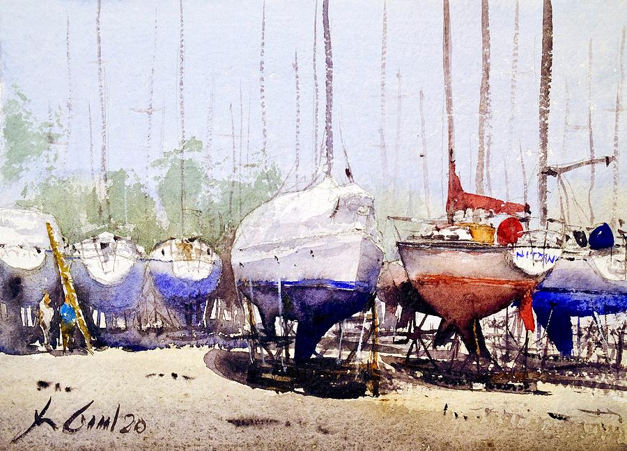 Crowleys Boatyard Painting