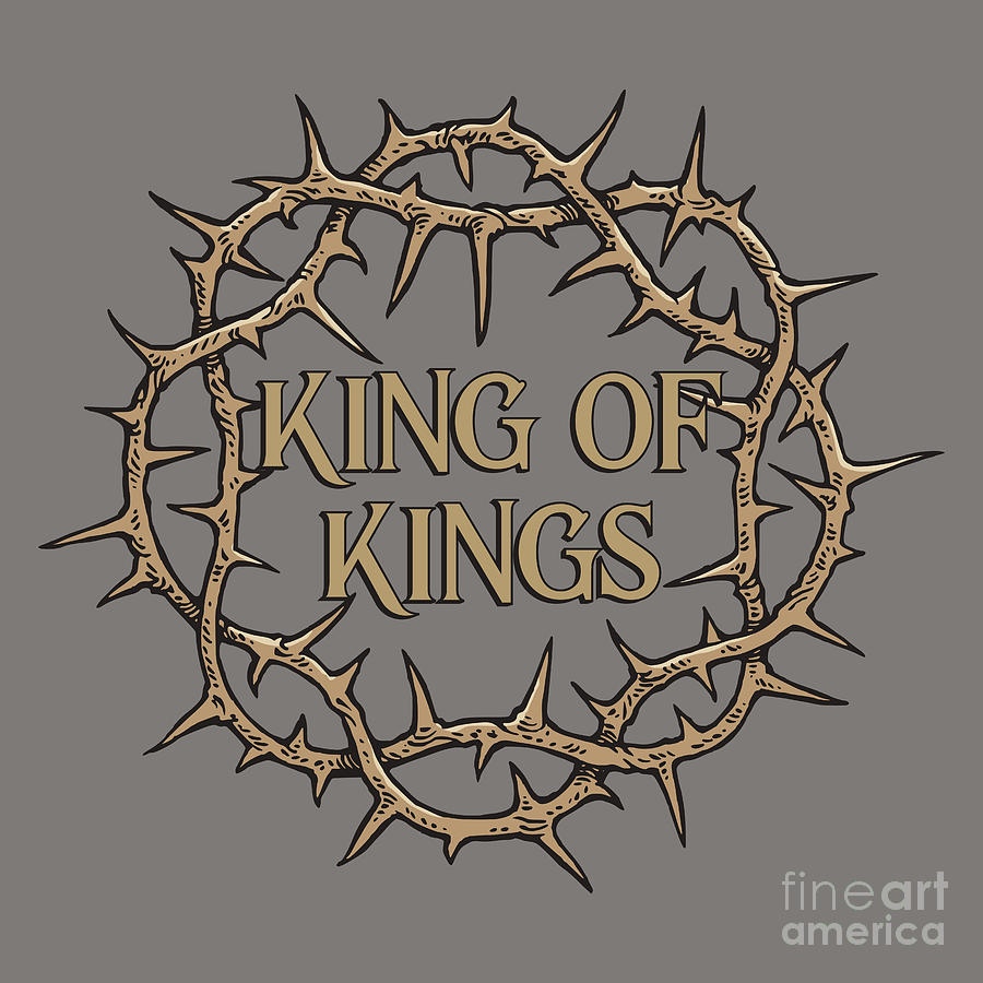 Crown of Thorns King of Kings Jesus Digital Art by Beltschazar - Fine ...
