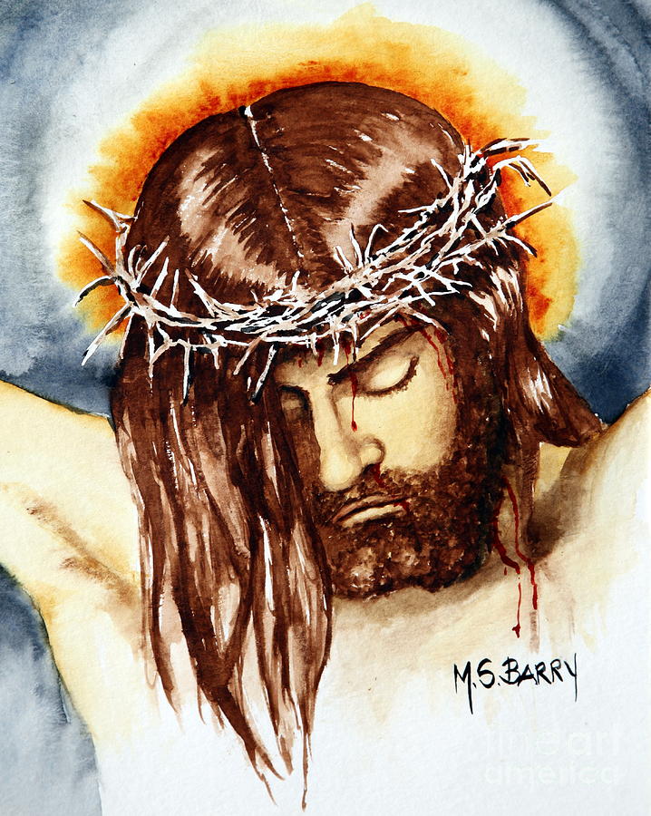 Crown of Thorns Painting by Maria Barry