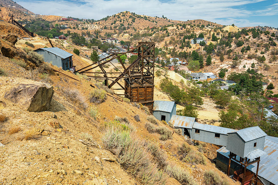 Crown Point Mine and Mill Photograph by Ron Long Ltd Photography
