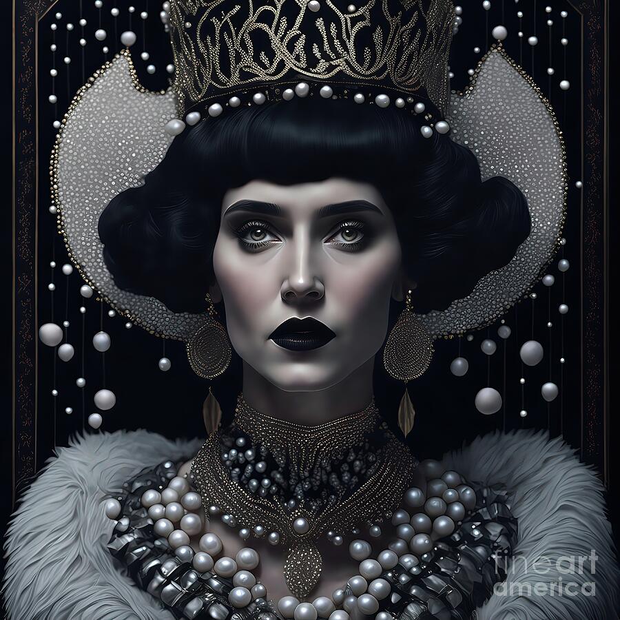 Crowned in Opulence Painting by Jolanta Anna Karolska