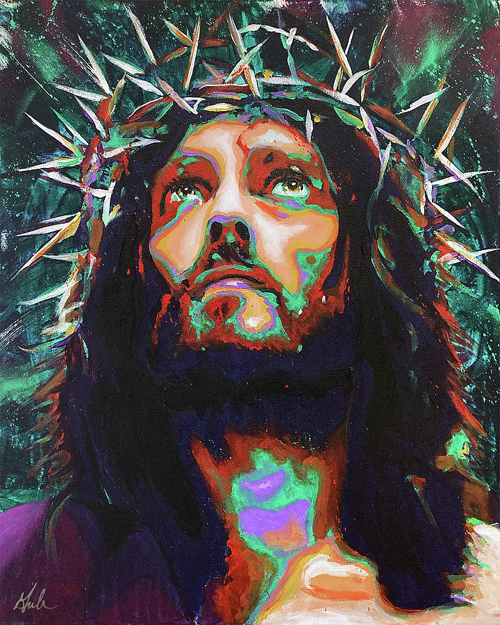 Jesus Christ Painting - Crowning of Christ by Steve Gamba