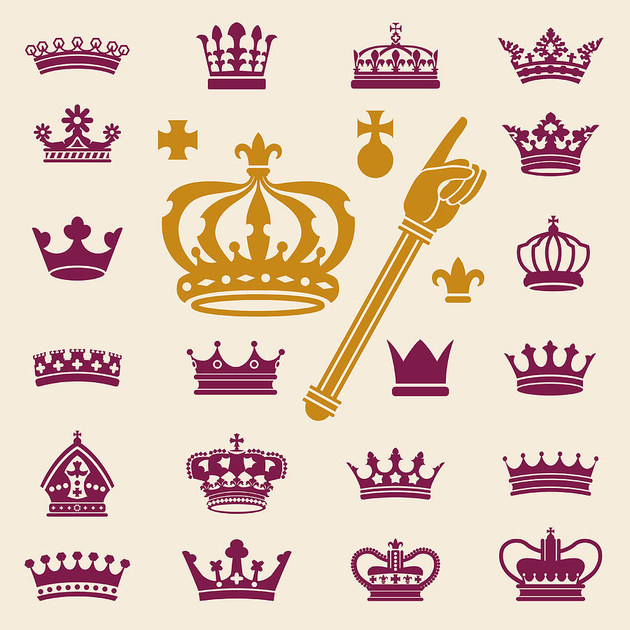 Crowns Clip Art Collection Drawing by Jobalou