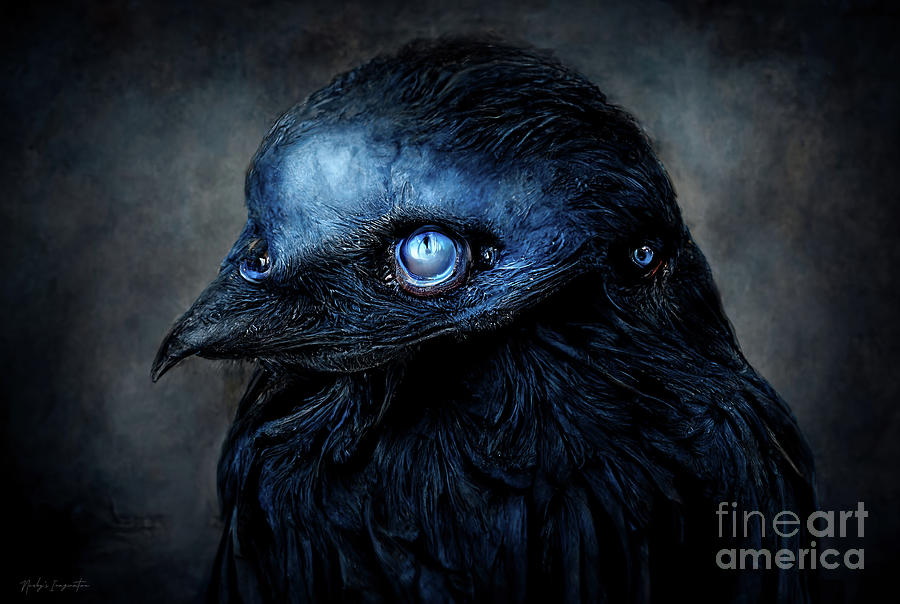 Crows and Raven Series-0030 Digital Art by Norbert Sulmann - Fine Art ...