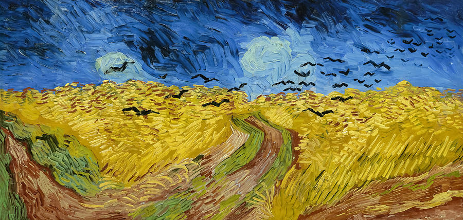 Crows In The Wheatfield Painting