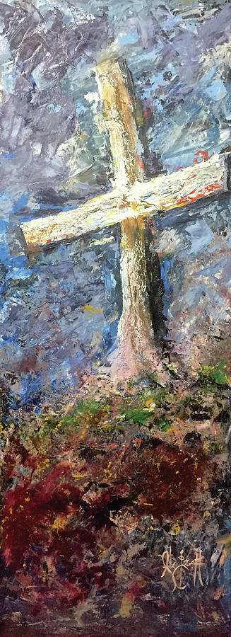 Crucified Pallet Painting by Alex Izatt