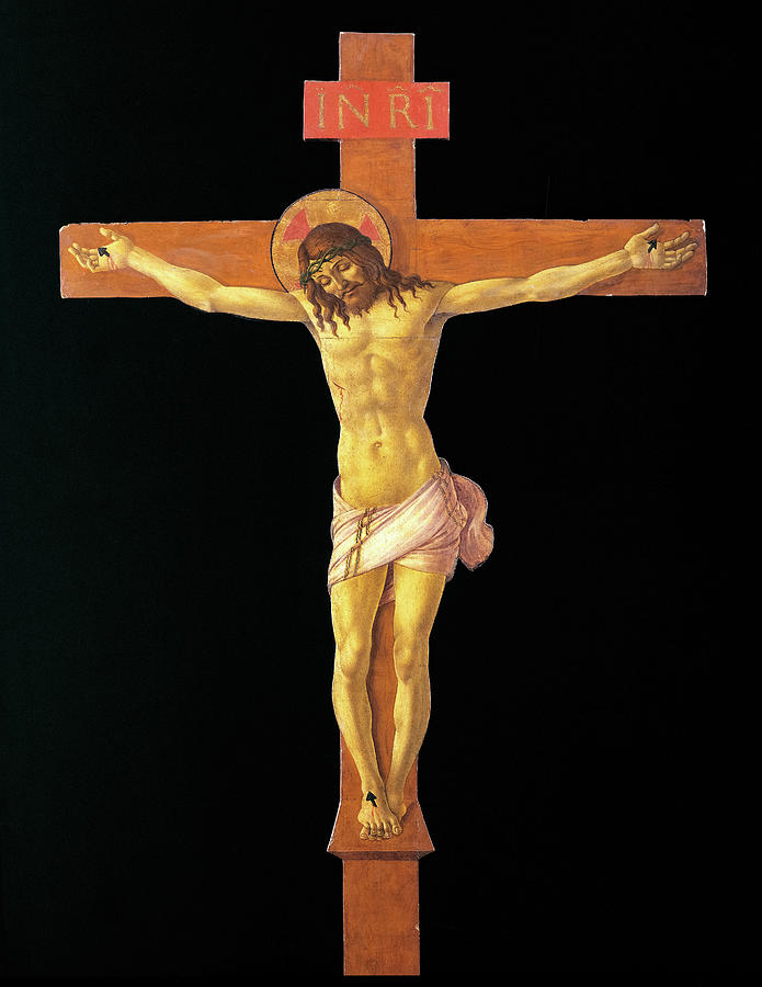 Sandro Botticelli Painting - Crucifix by Sandro Botticelli