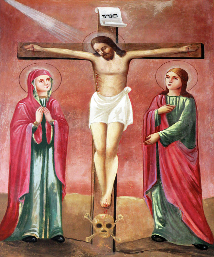 Crucifixion at St. Mary Syrian Church Photograph by Munir Alawi