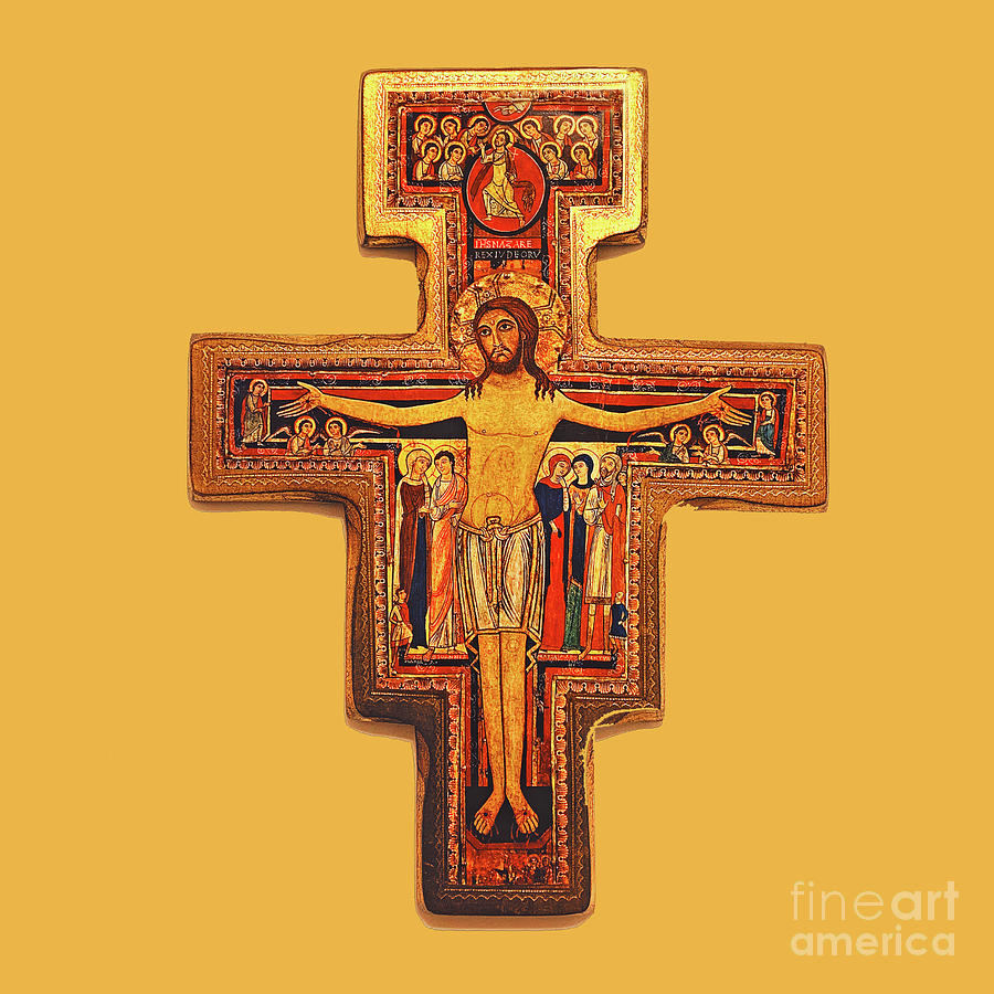 Crucifixion in Yellow Photograph by Munir Alawi