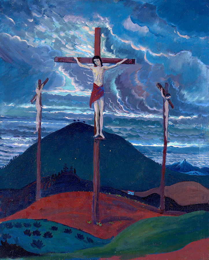 Crucifixion Painting by James Dickson Innes - Fine Art America