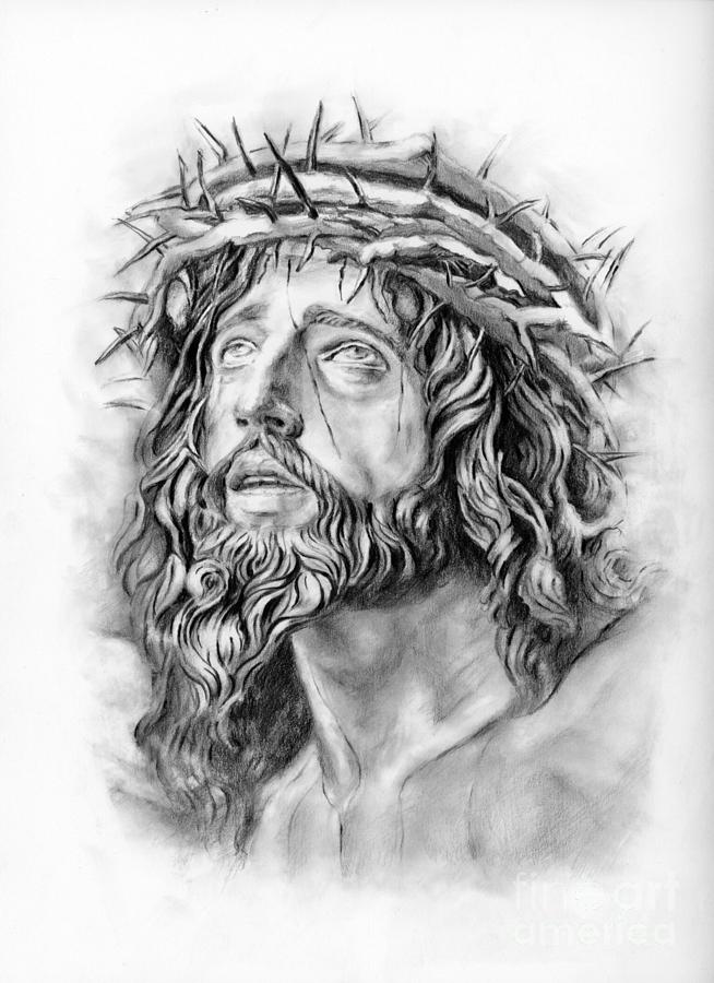 Crucifixion of Jesus Christ Drawing by Rebecca Mike - Fine Art America
