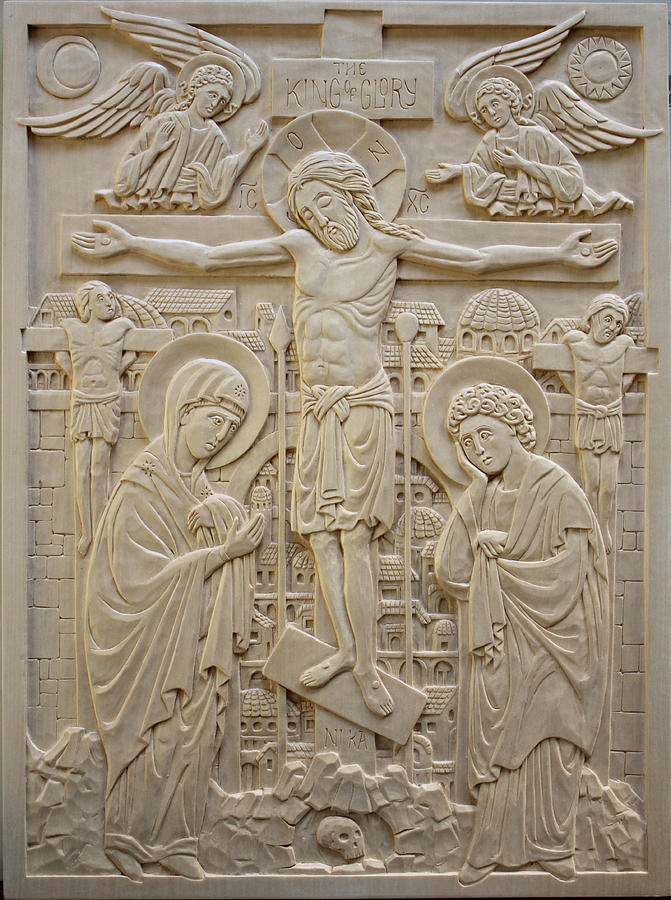 Jesus Christ Relief - Crucifixion scene by Jonathan Pageau