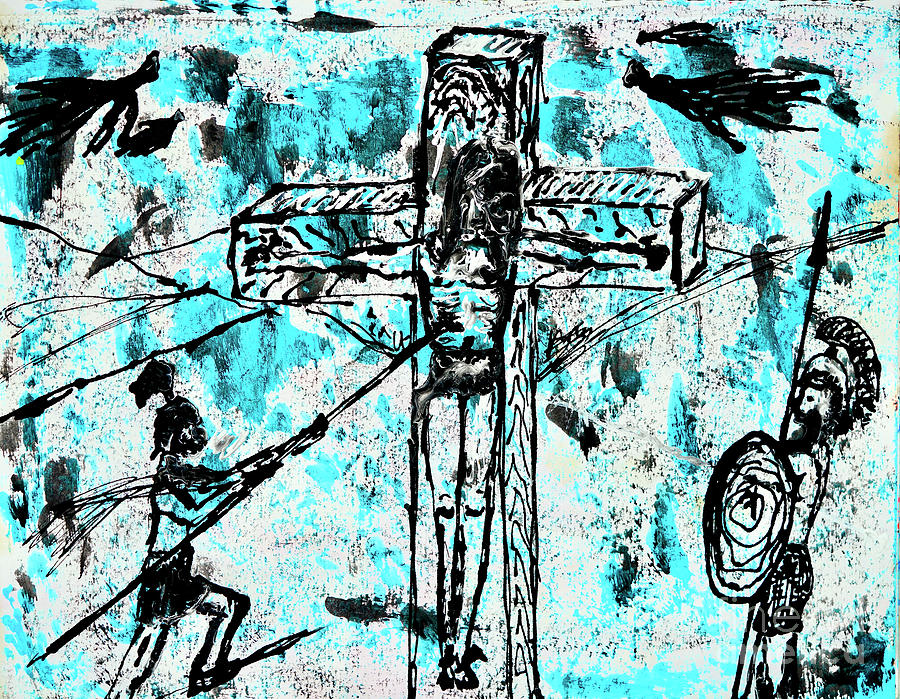 Crucifixion#1 Painting by Viktor Lazarev