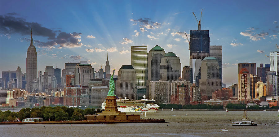Cruise Ship Leaving New York Harbor Photograph by Darryl Brooks