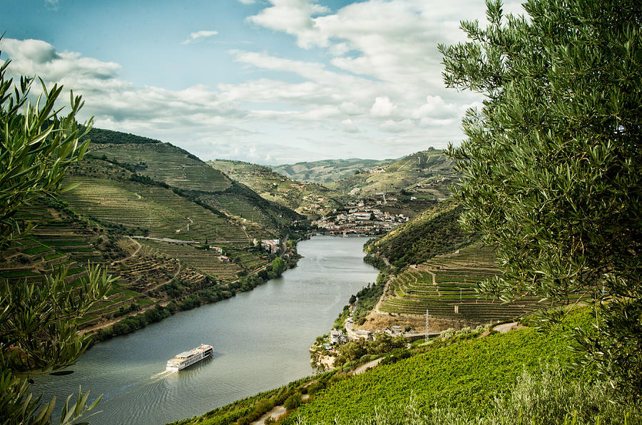 Cruise ship on the upper Douro River Photograph by Robin Allen Photography