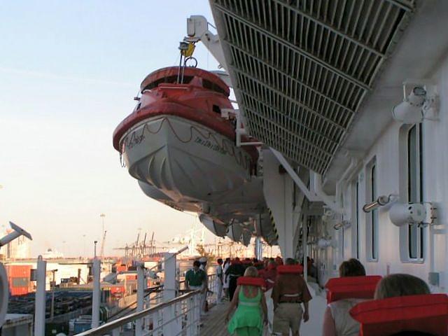 cruise ship safety boats