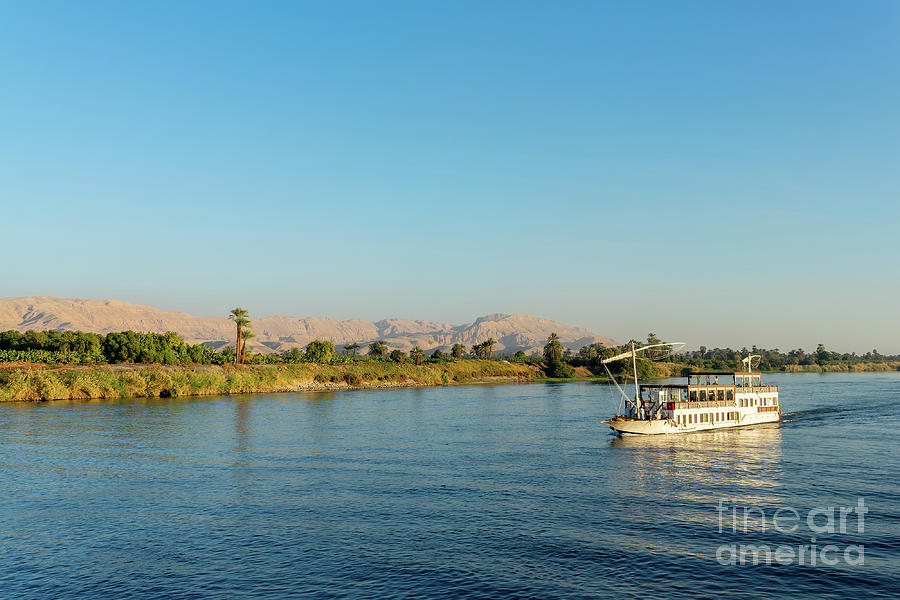 Cruising on the Nile river, Egypt Photograph by Delphimages Photo Creations