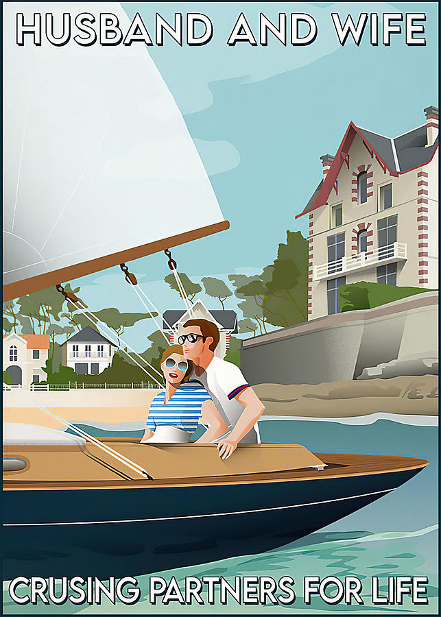 Cruising Poster Cruising Couple Digital Art by Gambrel Temple - Fine ...