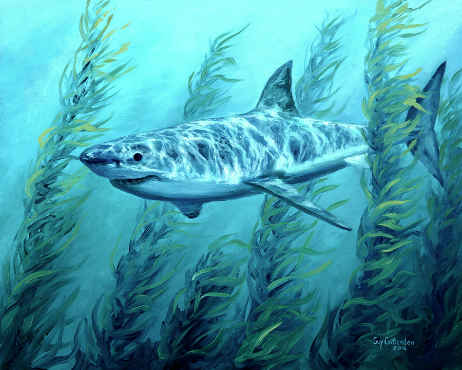Cruising the Kelp Painting by Guy Crittenden
