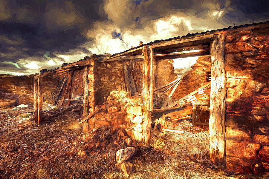 Crumbling Barn Digital Art by Wayne Sherriff