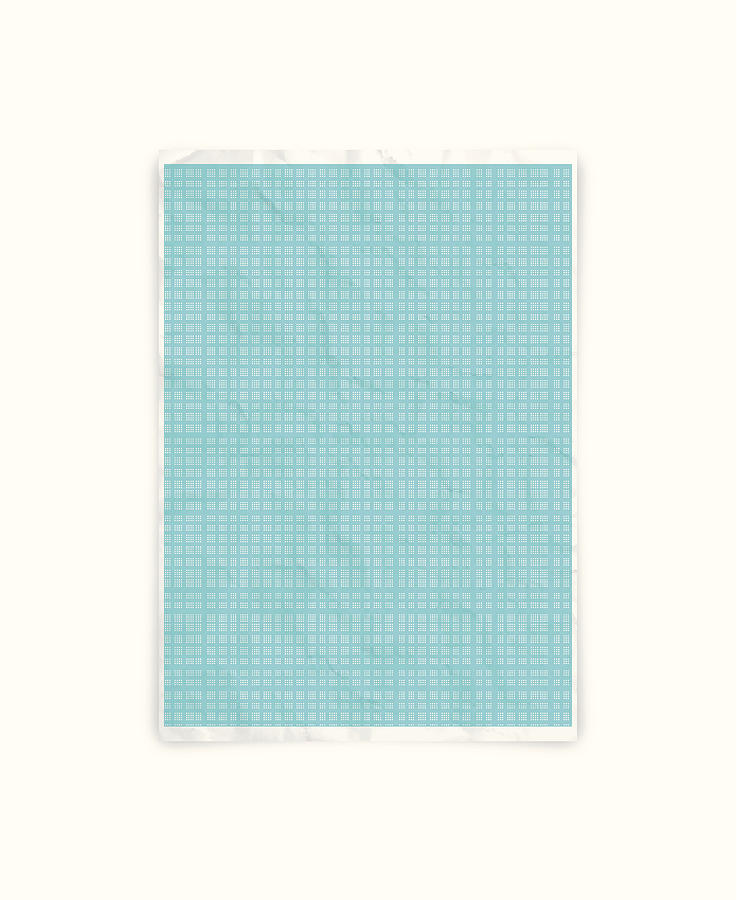 Crumpled graph paper Drawing by Bgblue