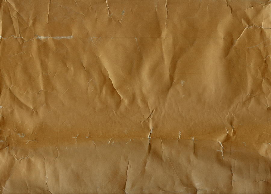 Crumpled, Grungy Paper Background. Series - Red. More Available In My Port. Photograph