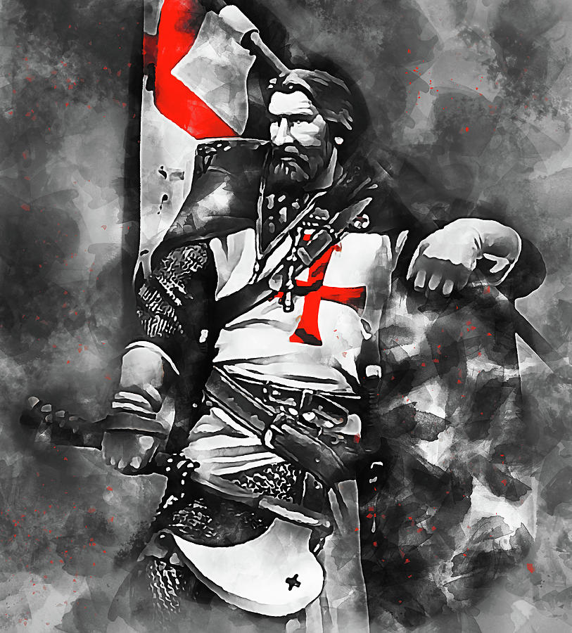 Crusader Warrior - 16 Painting by AM FineArtPrints