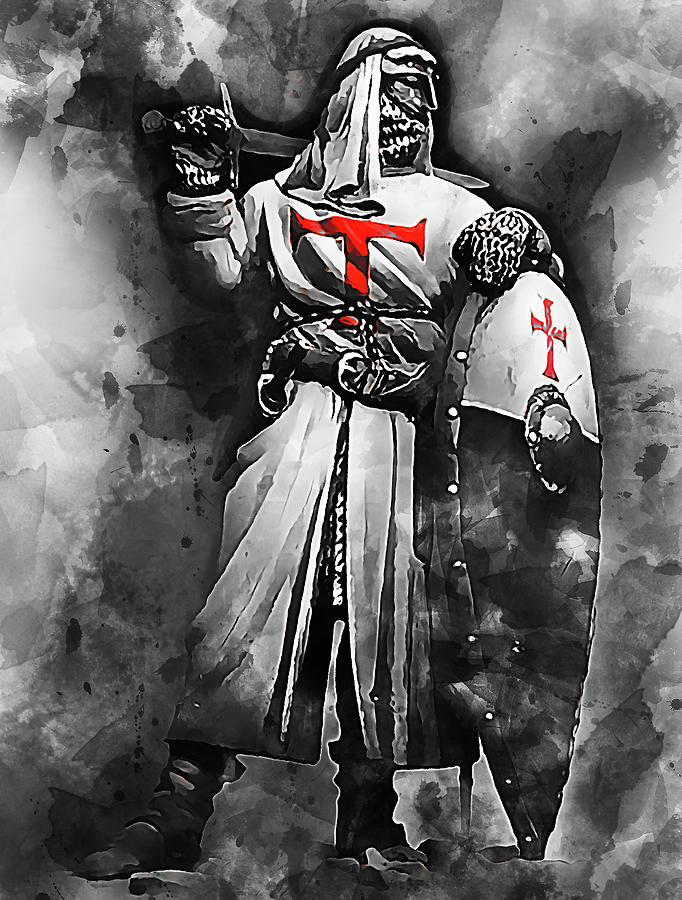 Crusader Warrior - 18 Painting by AM FineArtPrints