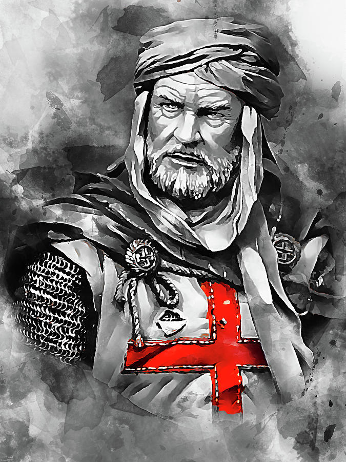 Crusader Warrior - 20 Painting by AM FineArtPrints
