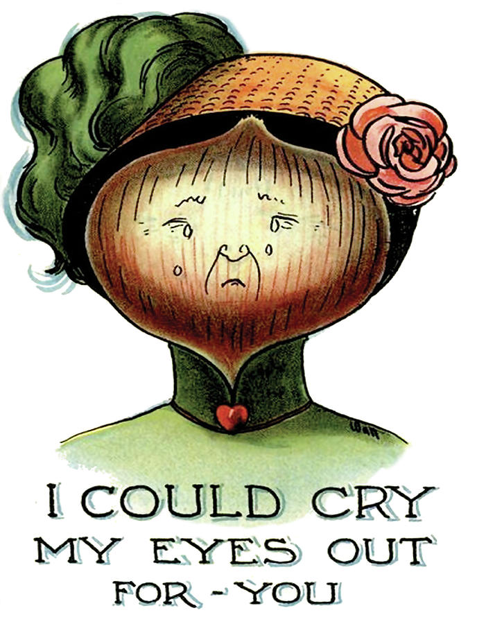 Onion Digital Art - Crying Onion Girl by Long Shot