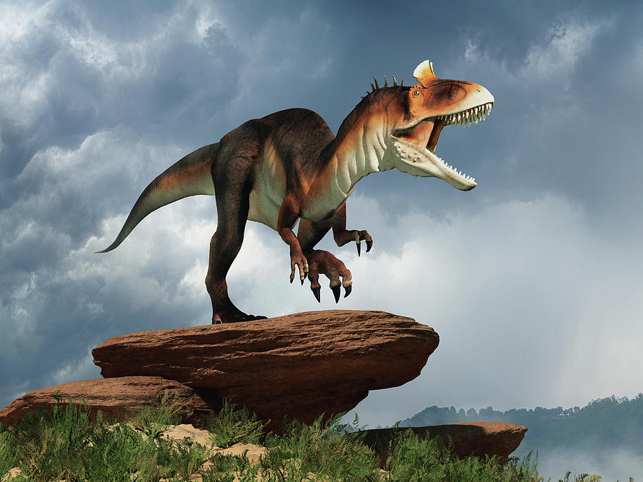 Cryolophosaurus Digital Art by Daniel Eskridge