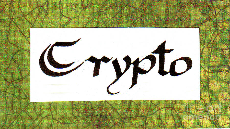Crypto Mixed Media by Scarlett Royale