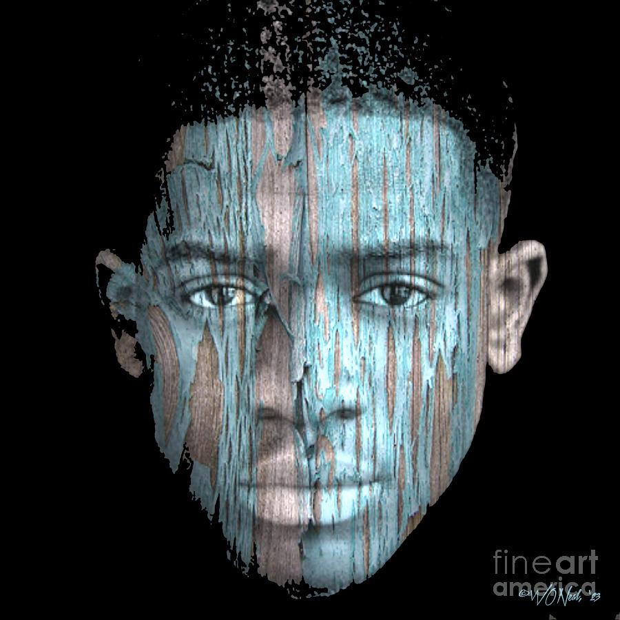 Portrait Digital Art - Cryptofacia 199 - Damson Idris by Walter Neal Portrait Digital Art - Cryptofacia 199 - Damson Idris by Walter Neal