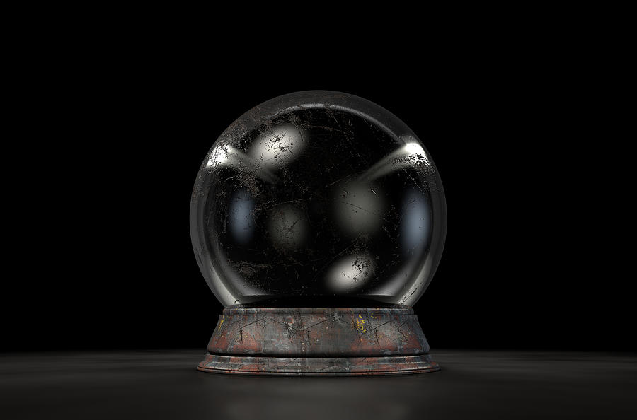 Crystal Ball Dark Photograph by Allanswart