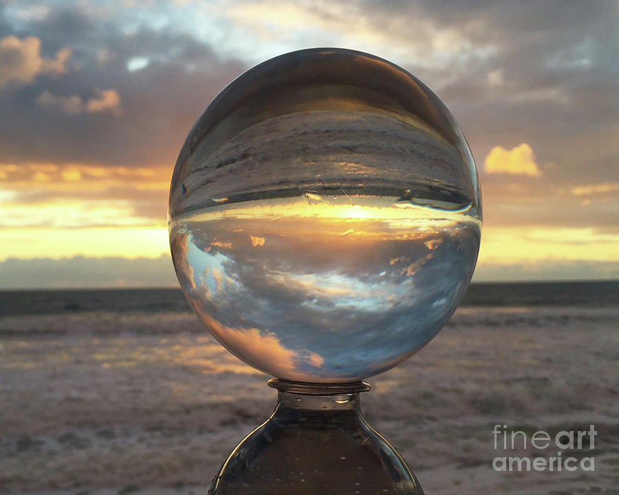 Crystal Ball Inverted Sunrise Photograph by Jacqueline Shuler