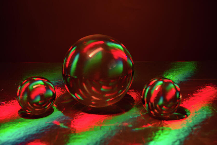 Abstract Photograph - Crystal Ball Scene Comes Alive by Linda Howes