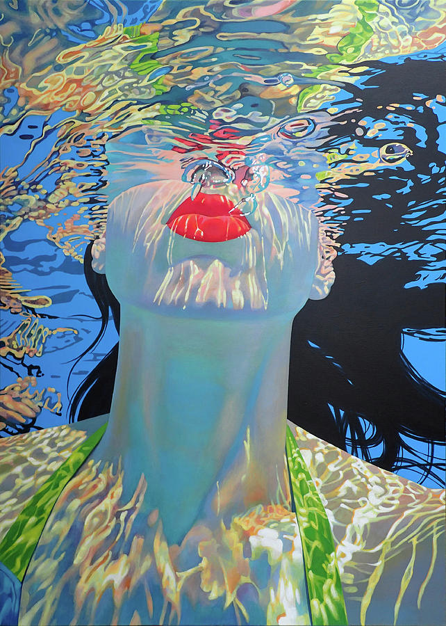 Crystal Blue Painting by Pavlina Alea Crystal Blue Painting by Pavlina Alea
