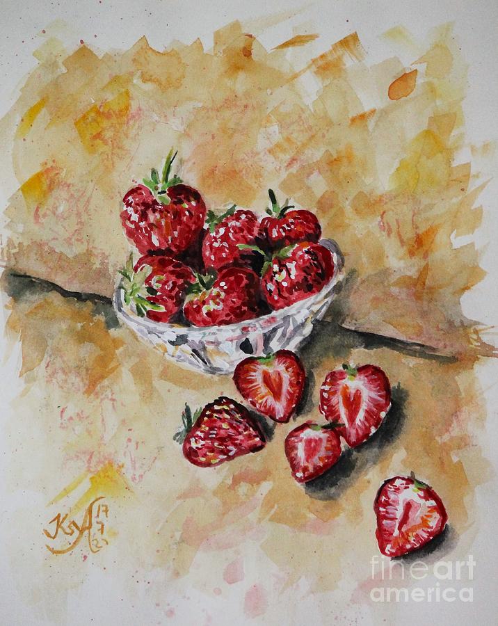 Fruit bowl still life Painting by Jenny Scholten van Aschat - Fine Art  America