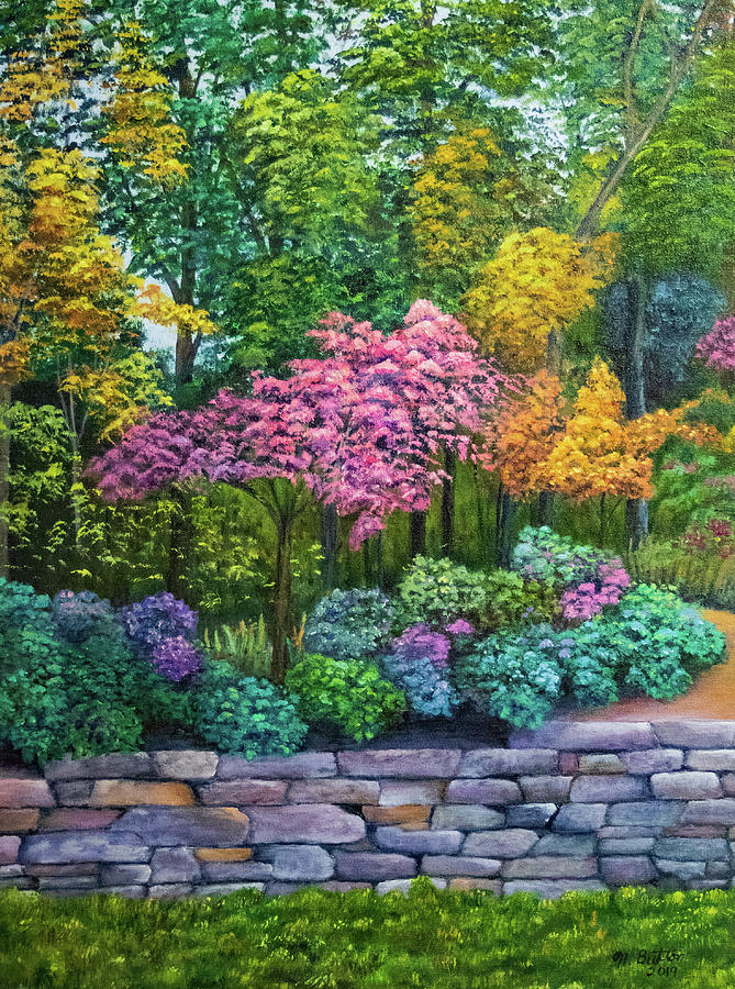 Crystal Bridges Painting by Nadine Button