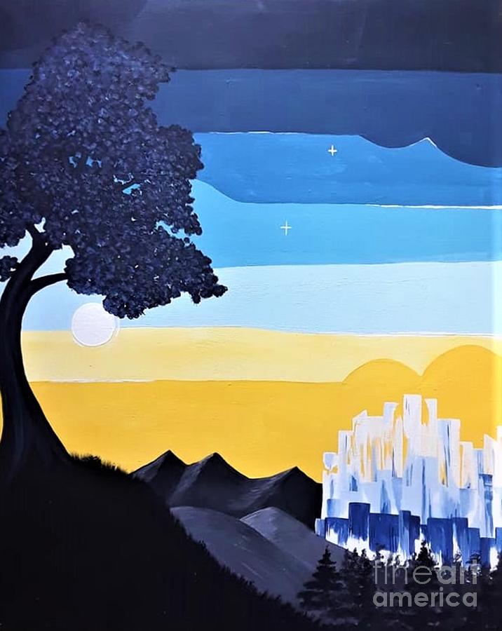 Crystal City Painting by April Reilly Crystal City Painting by April Reilly
