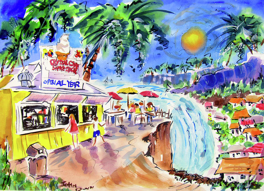 Beach Painting - Crystal Cove 1964 by John Dunn