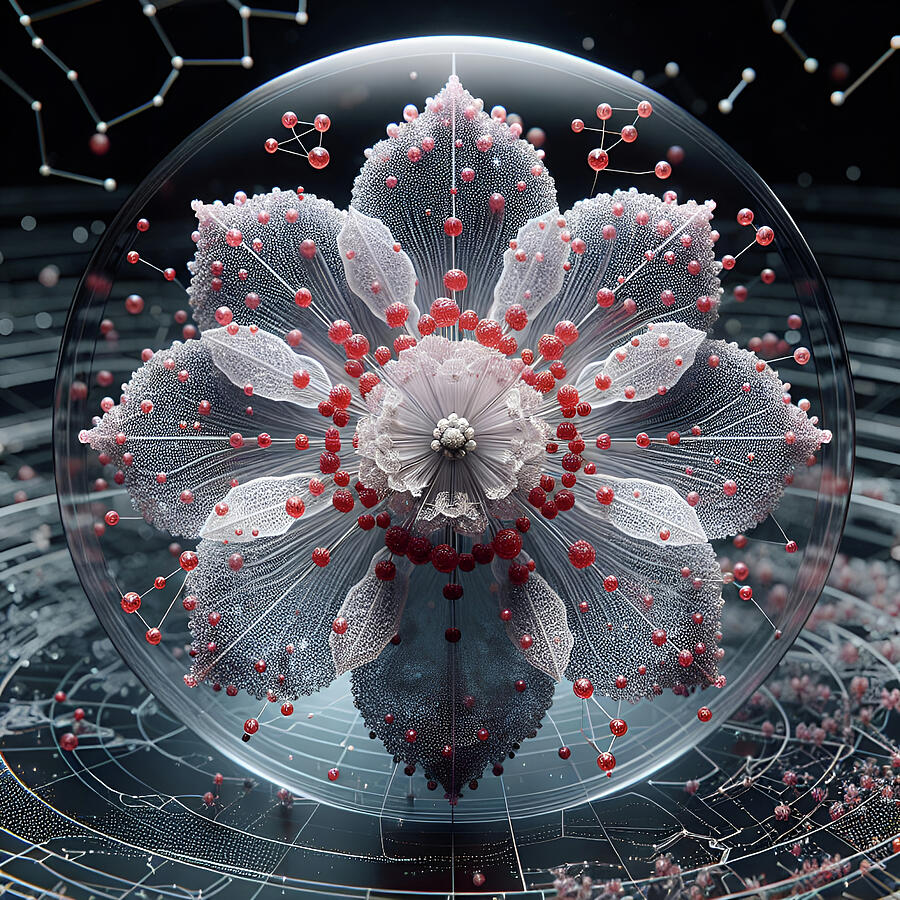 Crystal Flower Dream Digital Art by Deb Beausoleil