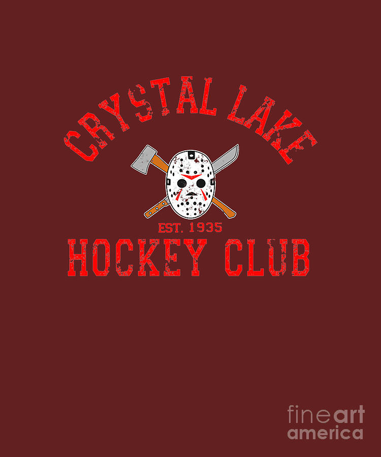 Crystal Lake Hockey Club Tapestry Textile by Matthew Melendez Pixels