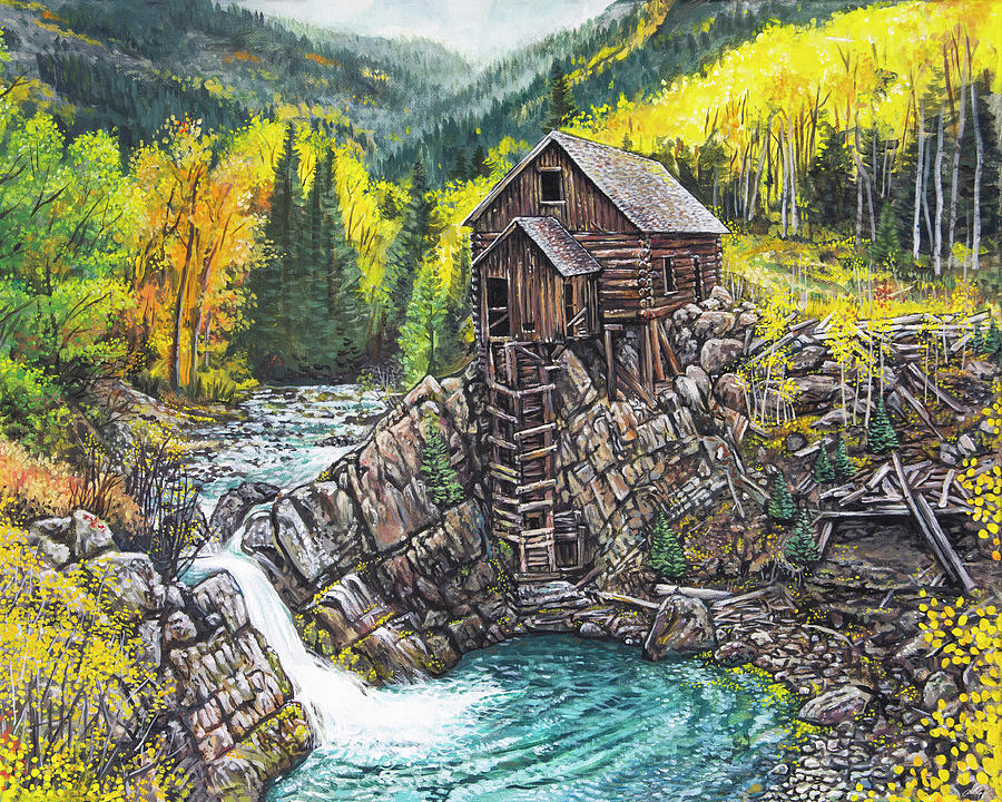 Crystal Mill Painting by Aaron Spong