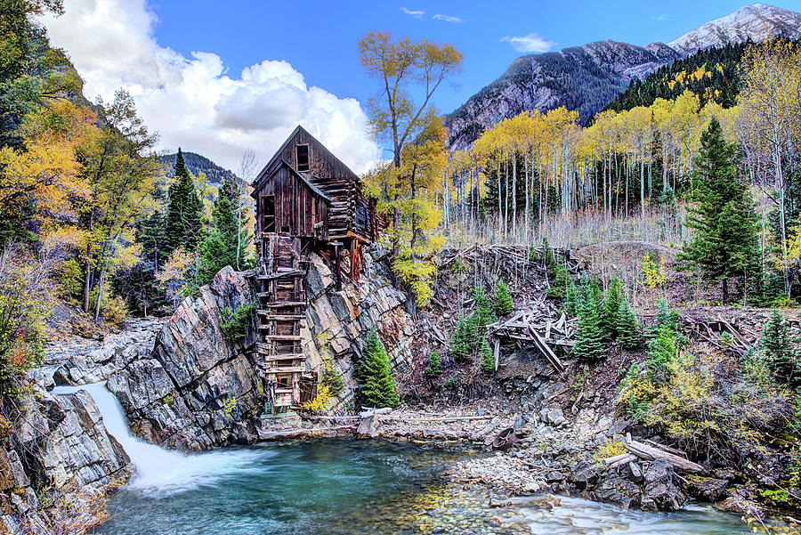 Crystal Mill Autumn Photograph by JC Findley